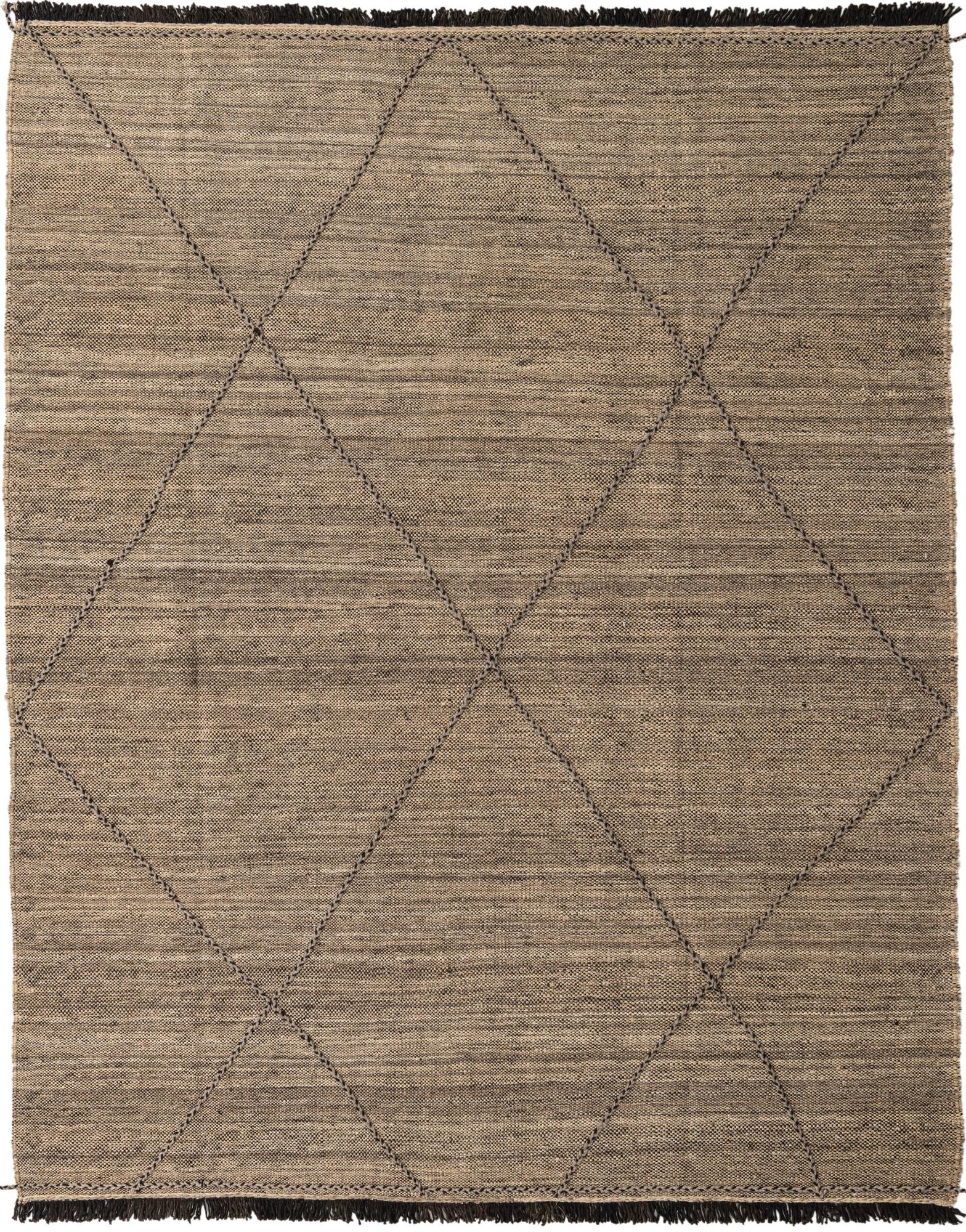 7' 2 x 9' 8 Hand Knotted Moroccan Wool Rug