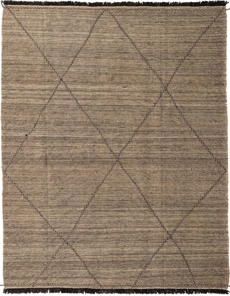 Detail image of 7' 2 x 9' 8 Hand Knotted Moroccan Wool Rug