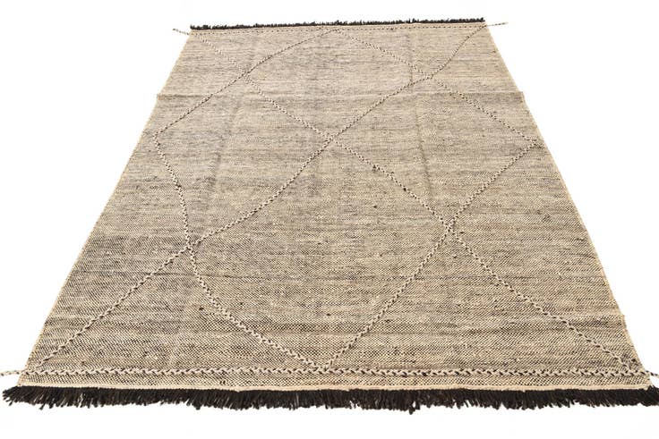 Detail image of 6' x 7' 7 Hand Knotted Moroccan Wool Rug