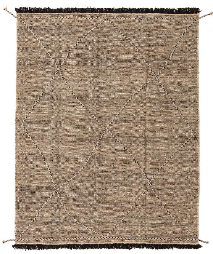 6' x 7' 7 Hand Knotted Moroccan Wool Rug