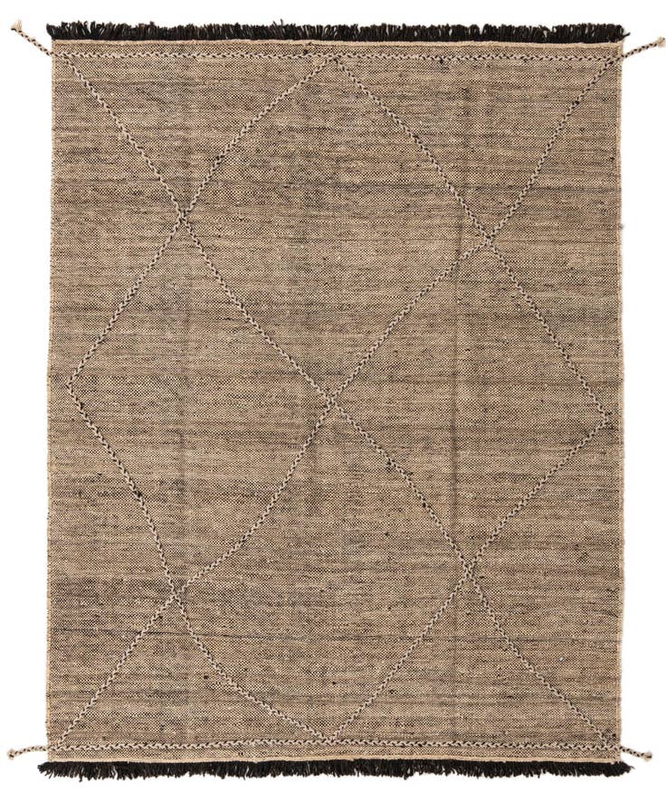 Detail image of 6' x 7' 7 Hand Knotted Moroccan Wool Rug