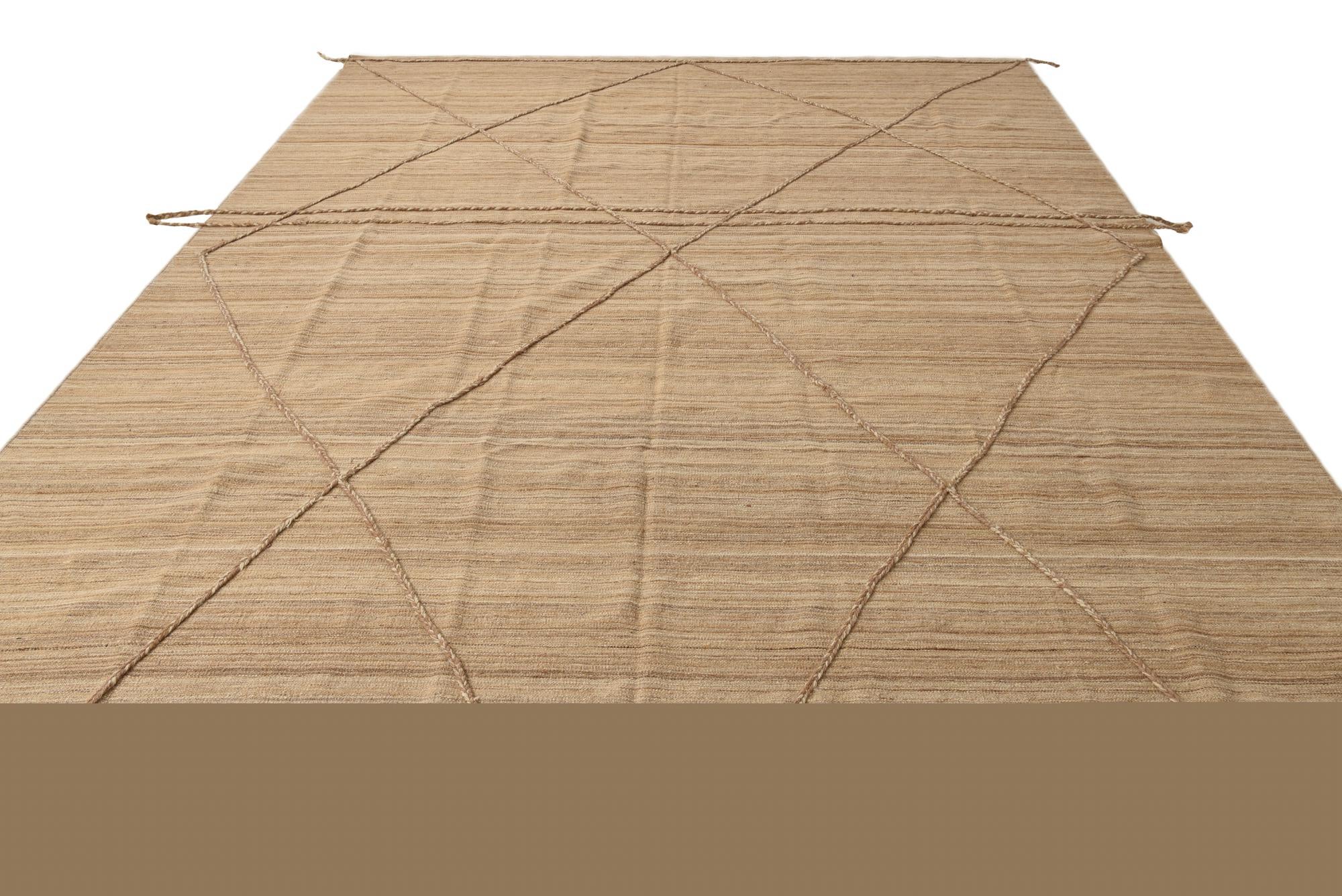 8' 10 x 11' 4 Hand Knotted Moroccan Wool Rug