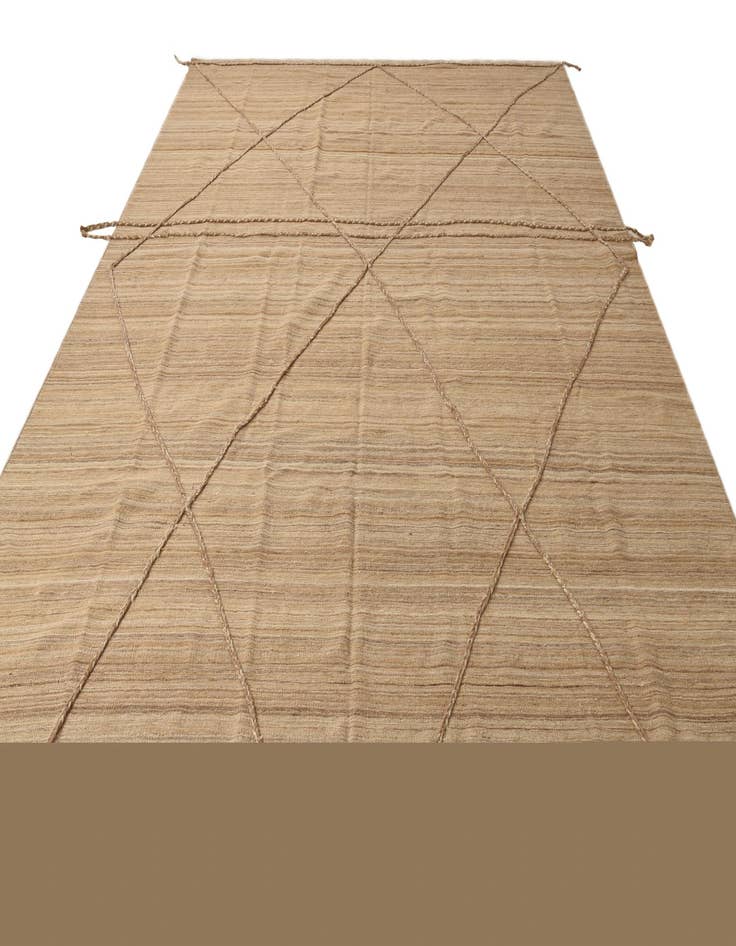 Detail image of 8' 10 x 11' 4  Hand Knotted Moroccan Wool Rug