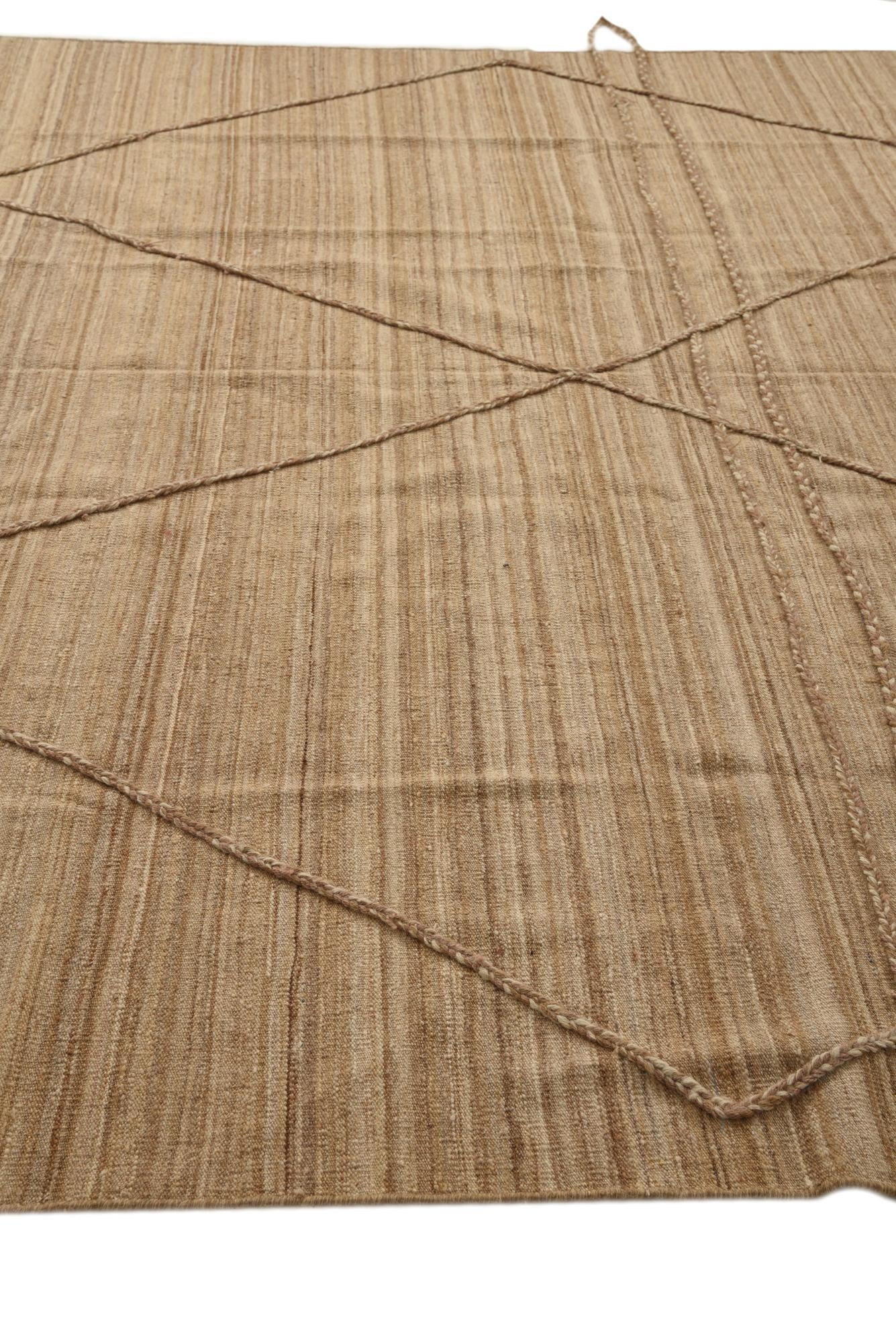 8' 10 x 11' 4 Hand Knotted Moroccan Wool Rug