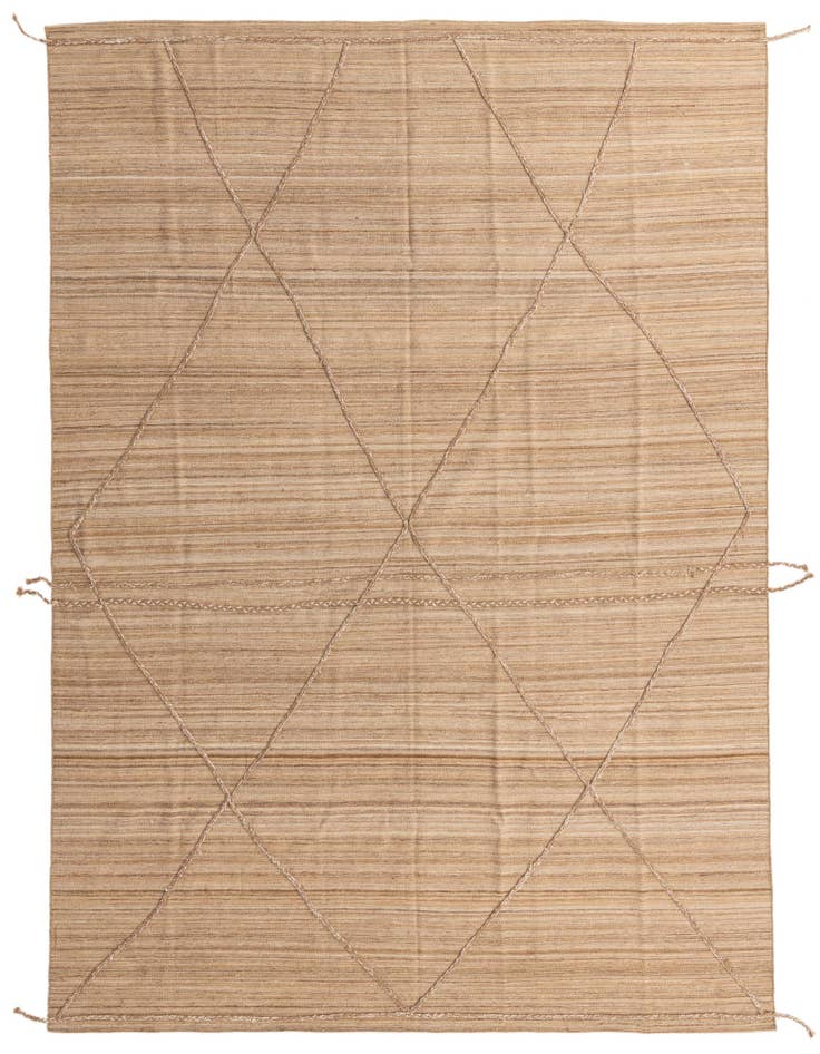 Detail image of 8' 10 x 11' 4 Hand Knotted Moroccan Wool Rug