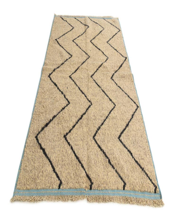 Detail image of 5' 1 x 8' 4  Hand Knotted Moroccan Wool Rug