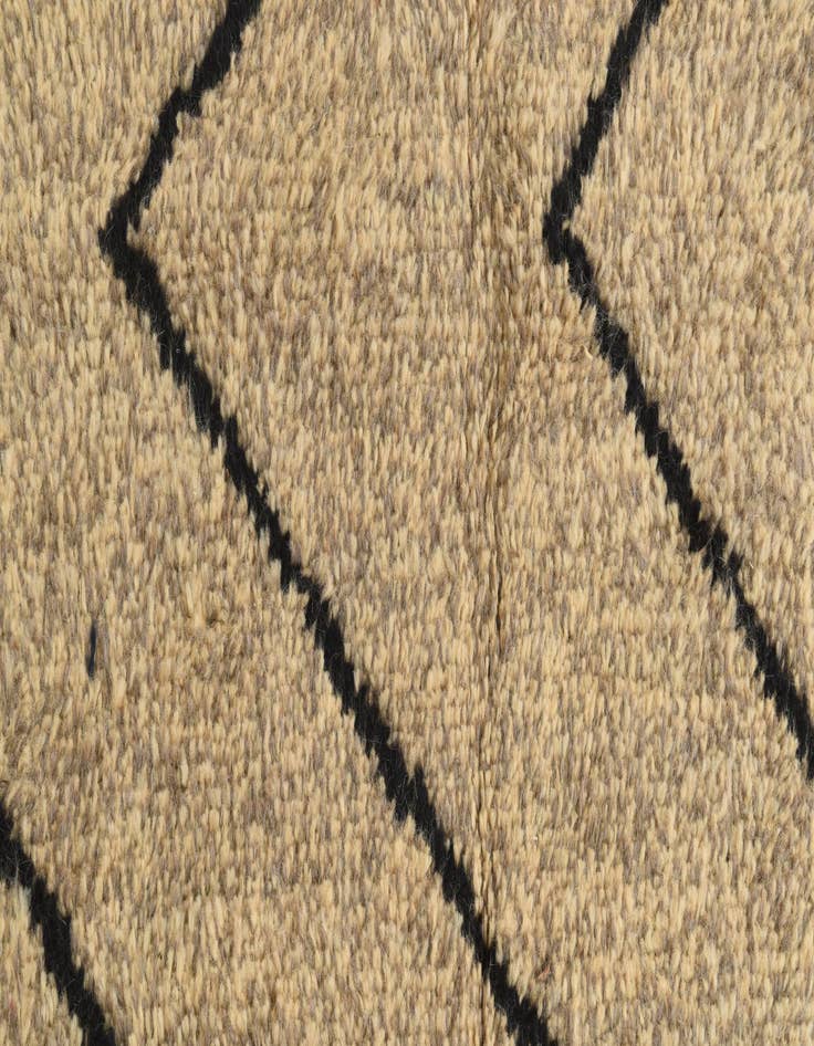 Detail image of 5' 1 x 8' 4  Hand Knotted Moroccan Wool Rug