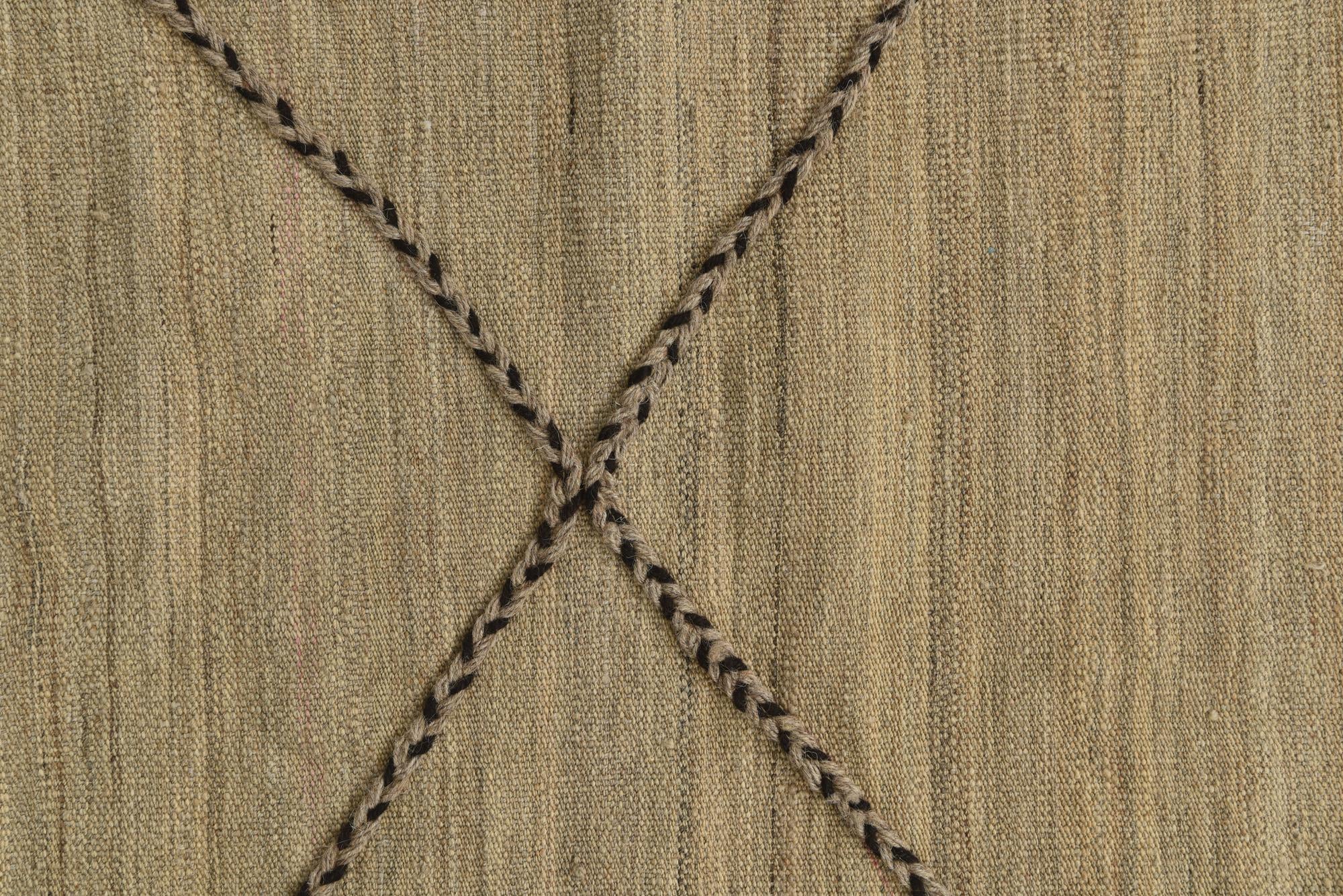 4' 6 x 6' 8 Hand Knotted Moroccan Wool Rug