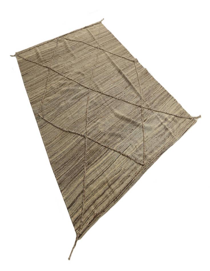 Detail image of 6' x 7' 8  Hand Knotted Moroccan Wool Rug