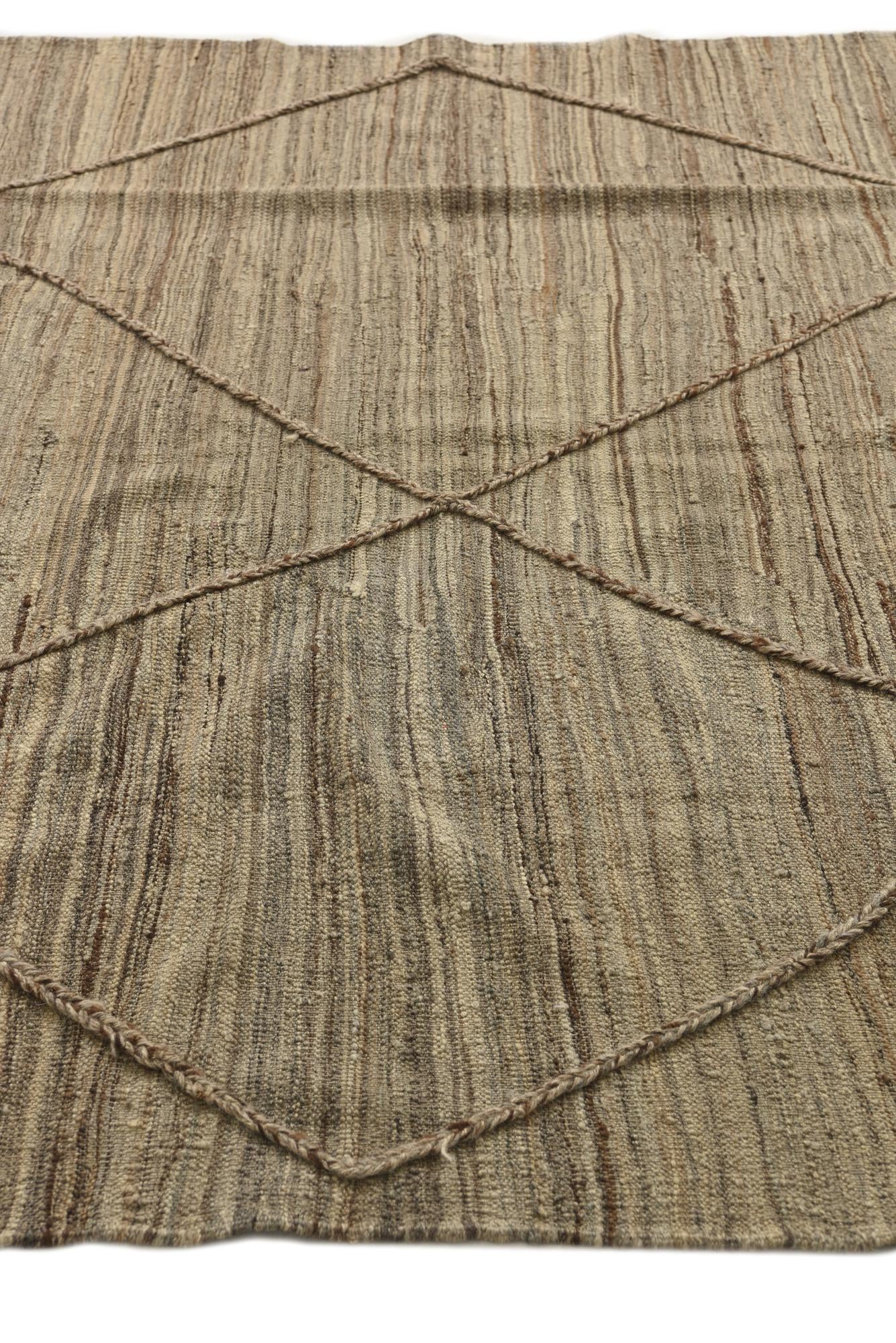 6' x 7' 8 Hand Knotted Moroccan Wool Rug