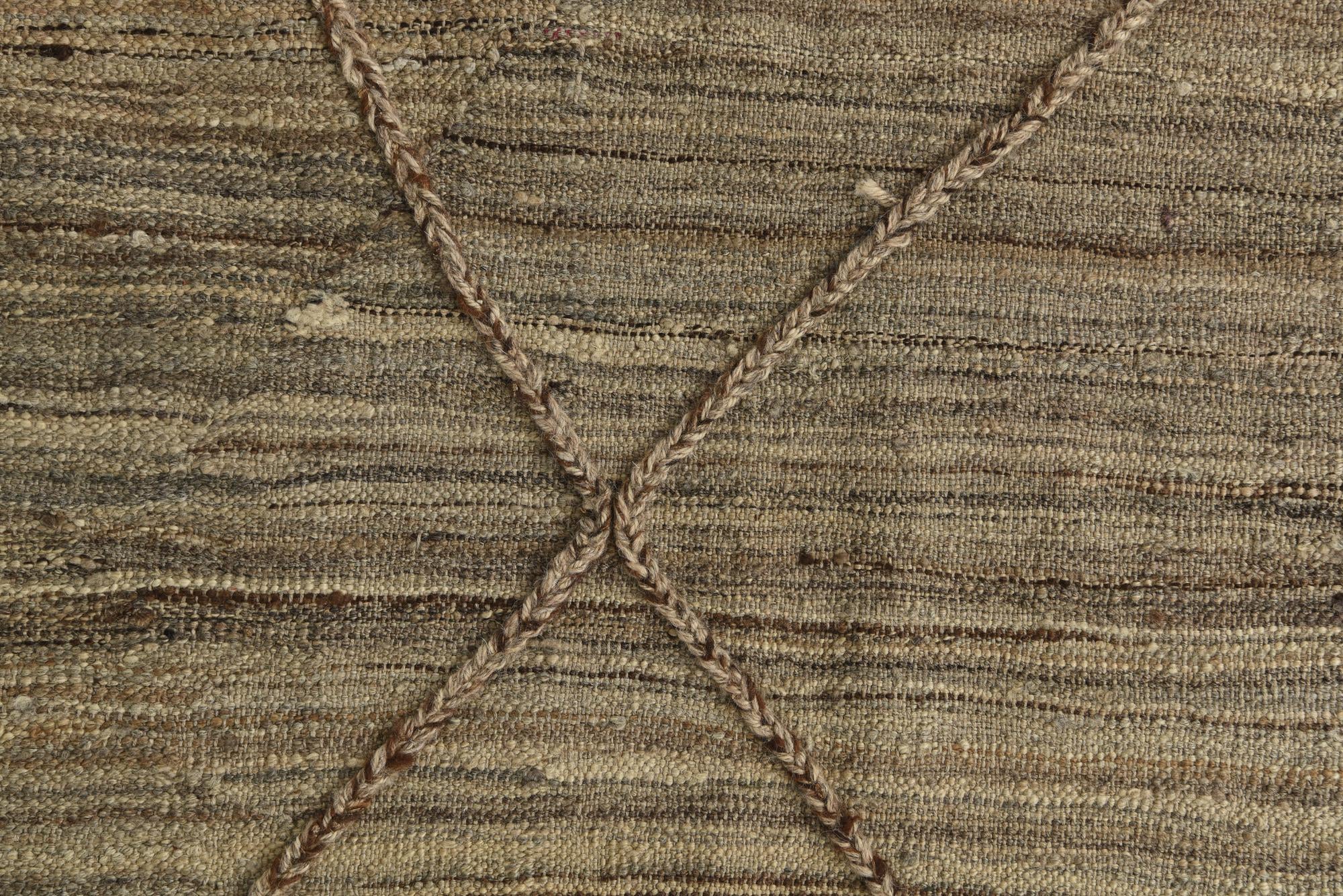 6' x 7' 8 Hand Knotted Moroccan Wool Rug