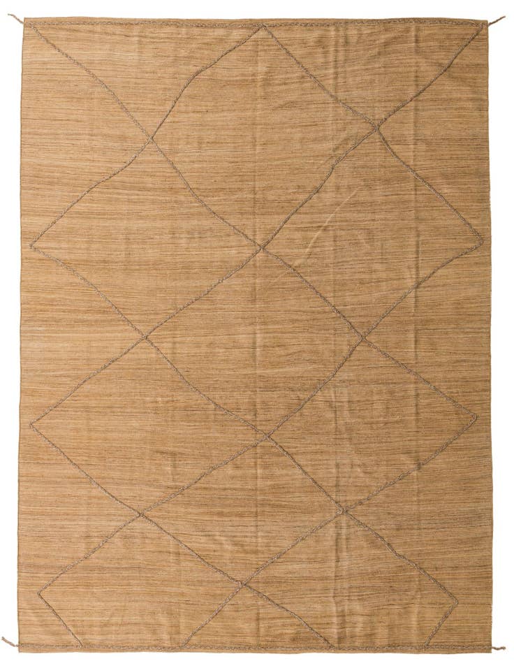 Detail image of 9' 9 x 13' Hand Knotted Moroccan Wool Rug