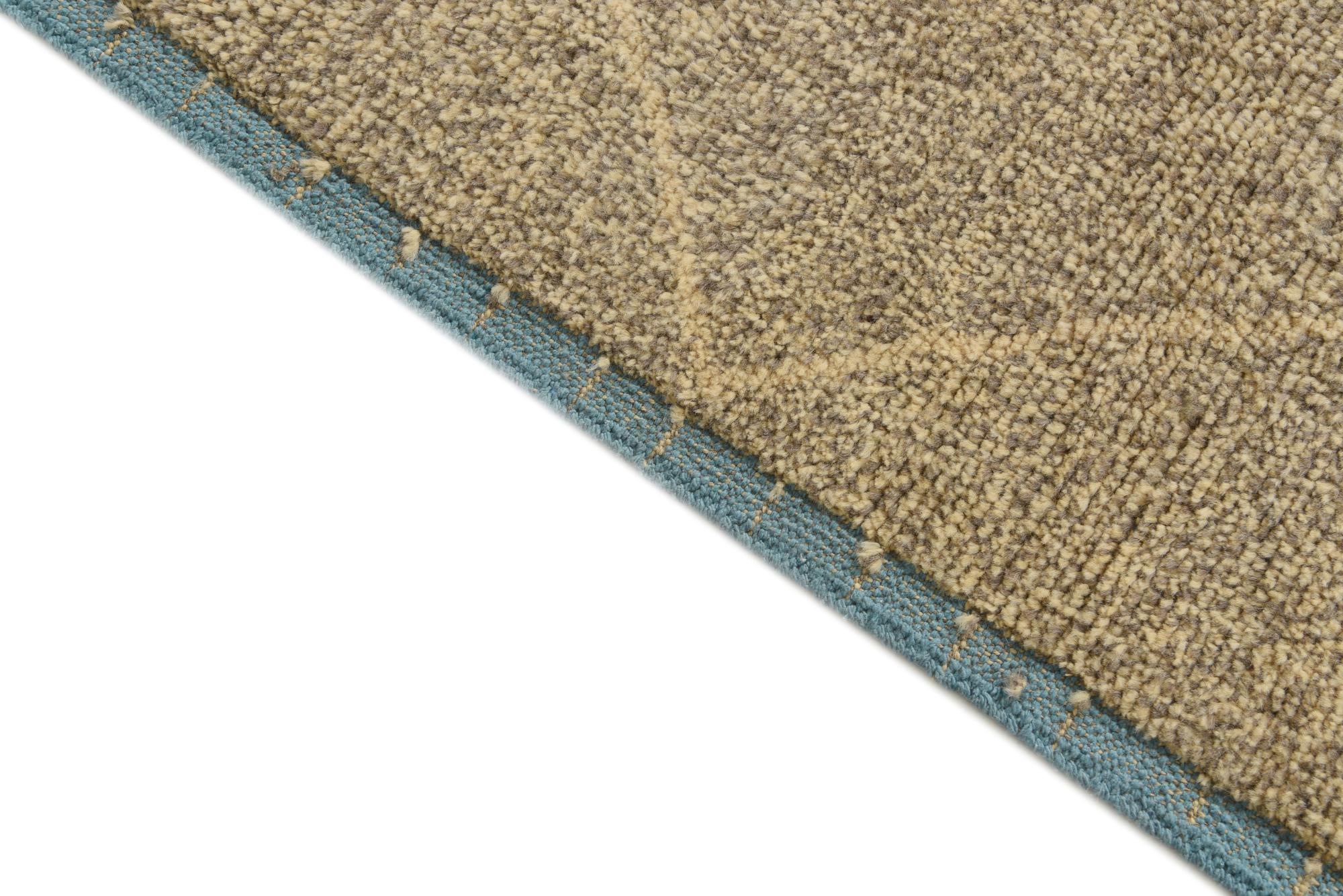6' 2 x 9' 6 Hand Knotted Moroccan Wool Rug
