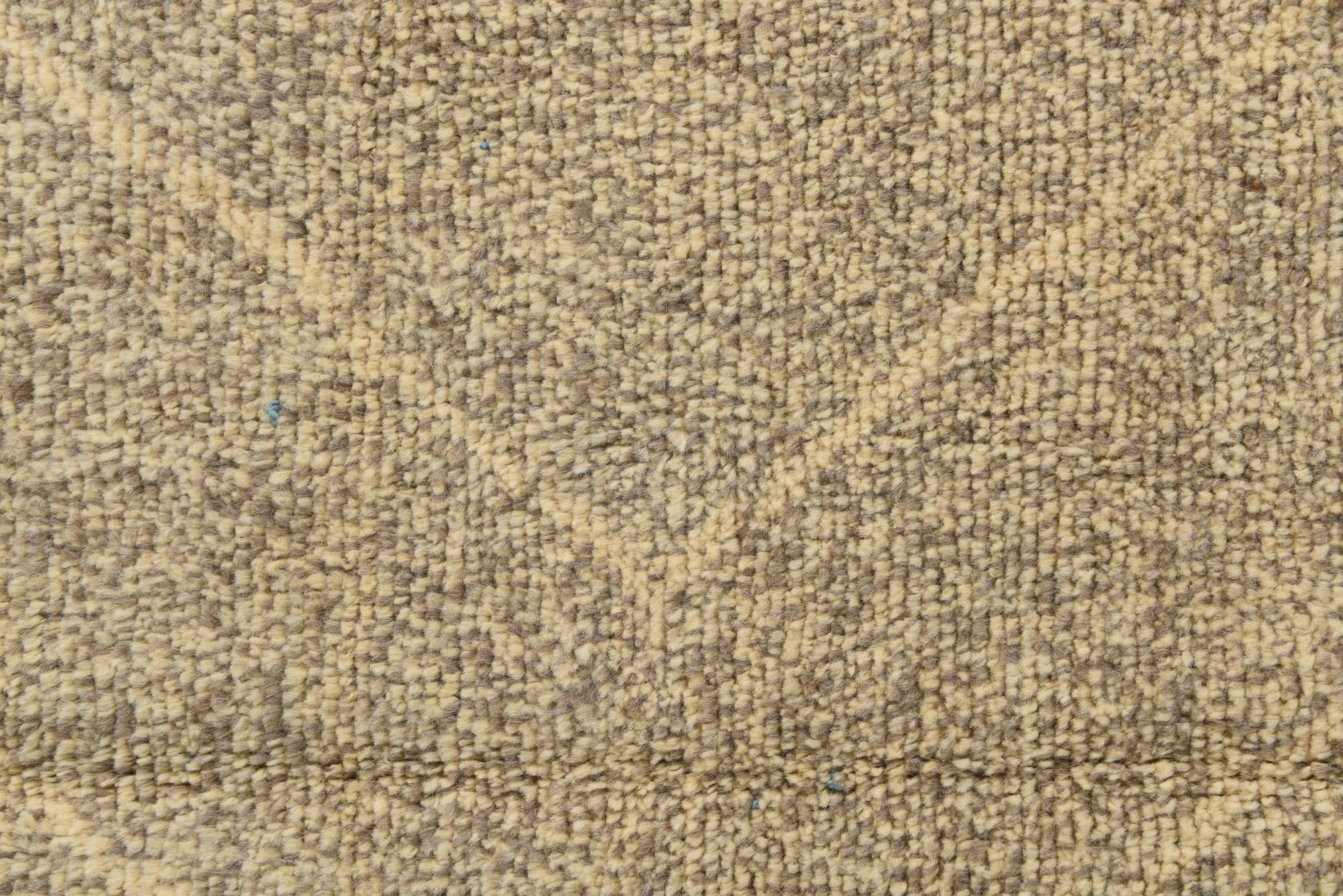 6' 2 x 9' 6 Hand Knotted Moroccan Wool Rug