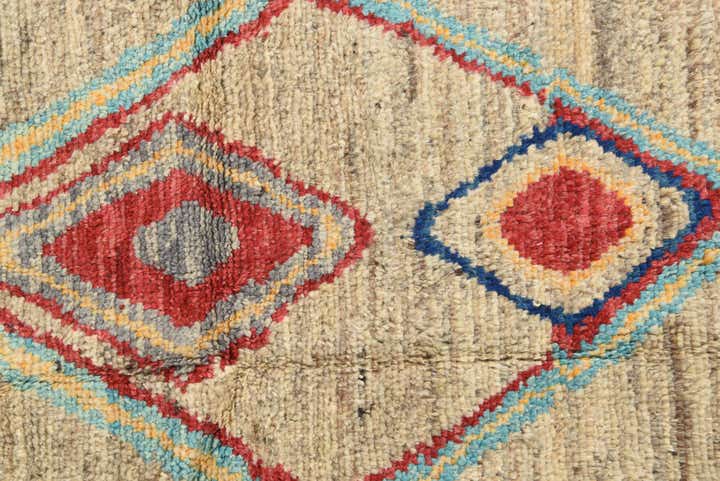 6' 4 x 9' 3 Hand Knotted Moroccan Wool Rug