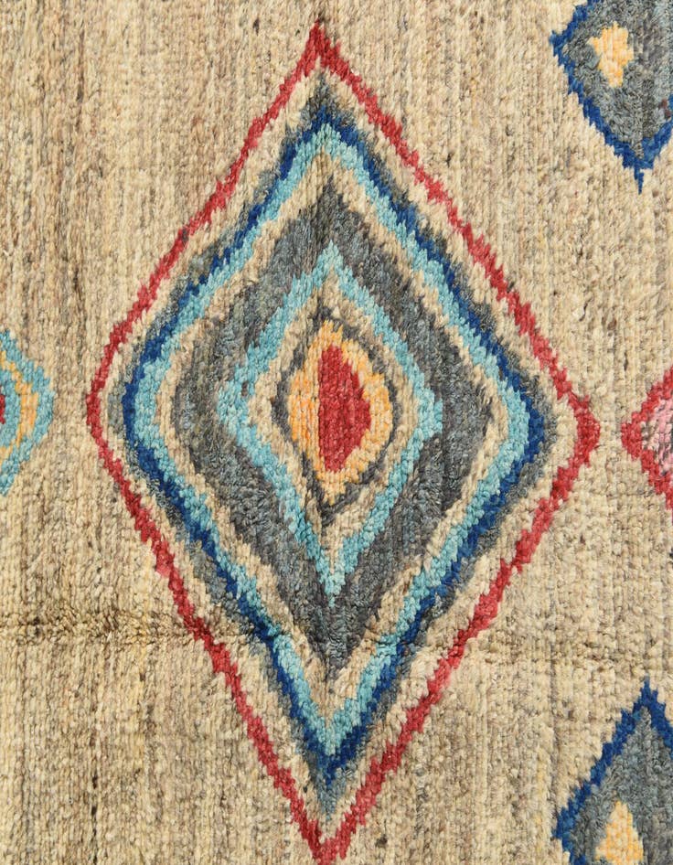 Detail image of 6' 4 x 9' 3  Hand Knotted Moroccan Wool Rug