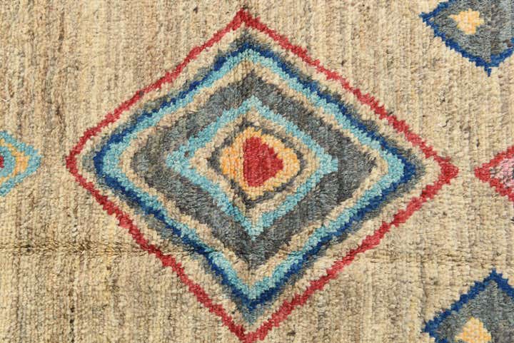 6' 4 x 9' 3 Hand Knotted Moroccan Wool Rug