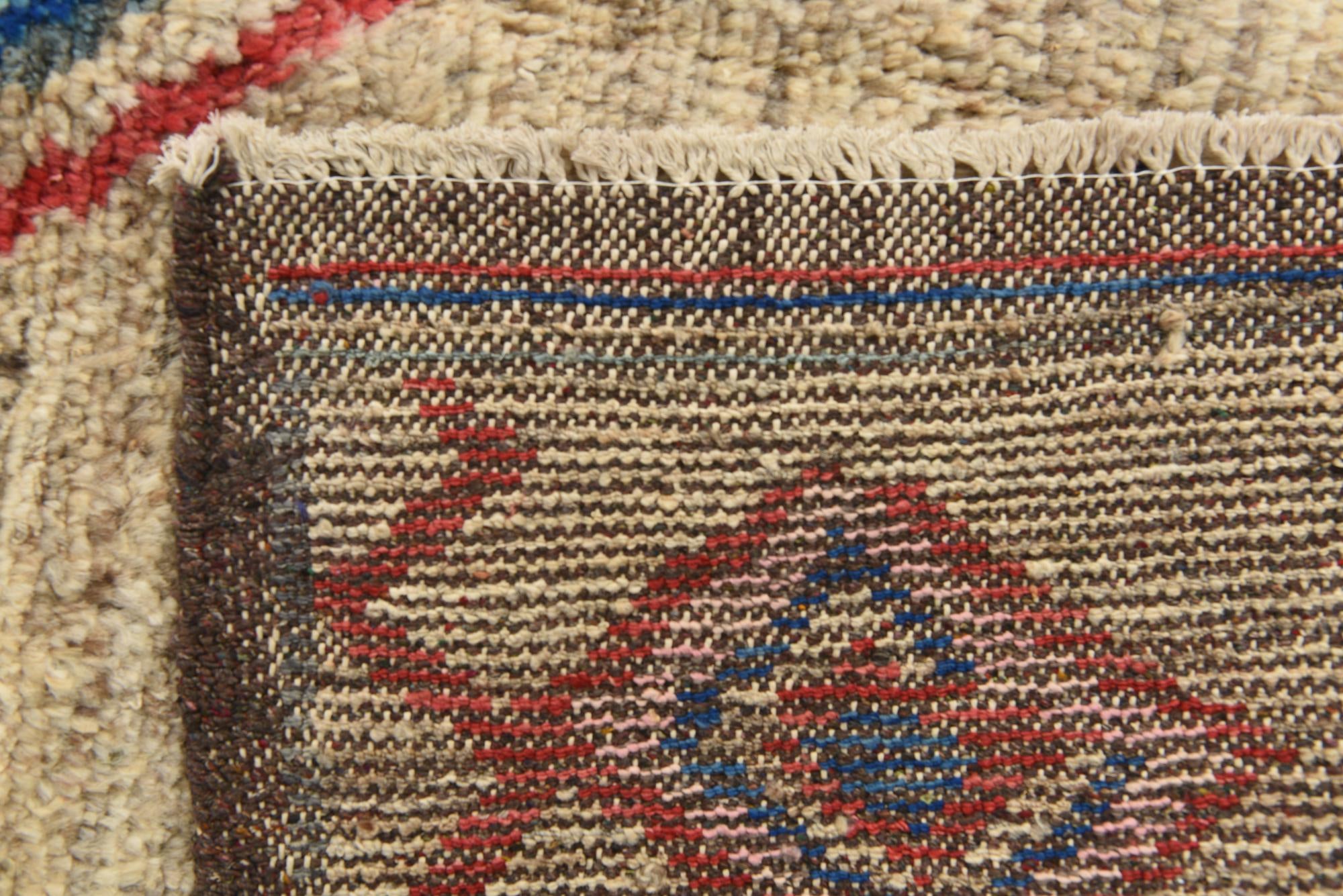 6' 4 x 9' 3 Hand Knotted Moroccan Wool Rug