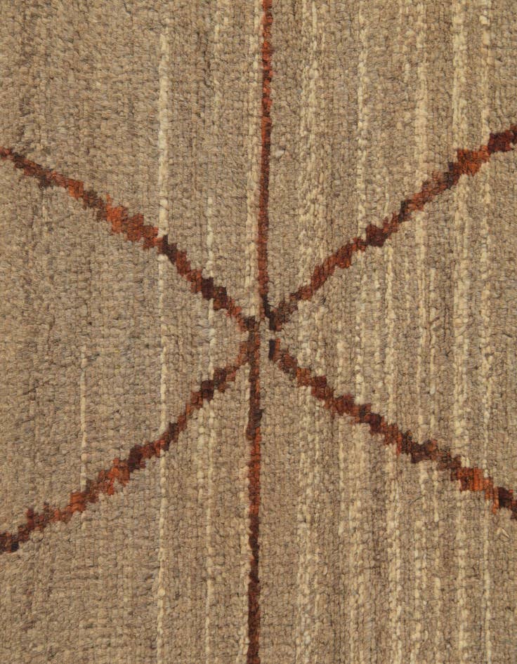 Detail image of 5' 8 x 8' 2  Hand Knotted Moroccan Wool Rug