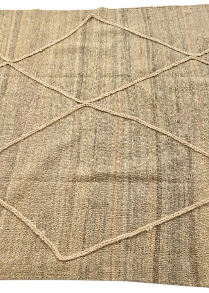 4' 5 x 6' Hand Knotted Moroccan Wool Rug