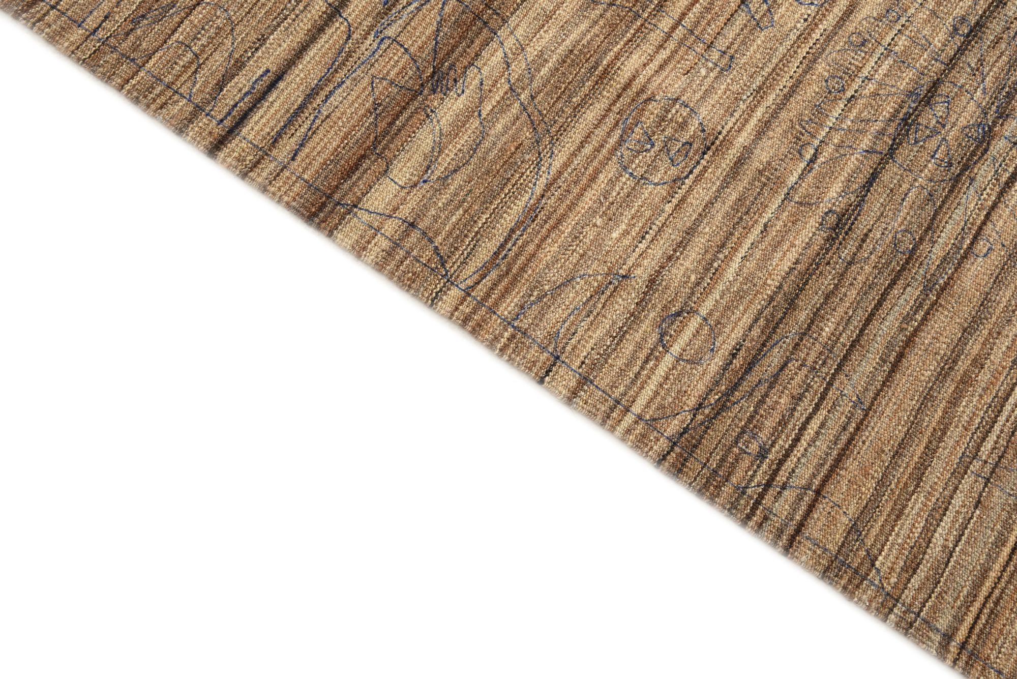 5' 10 x 7' 2 Hand Knotted Moroccan Wool Rug