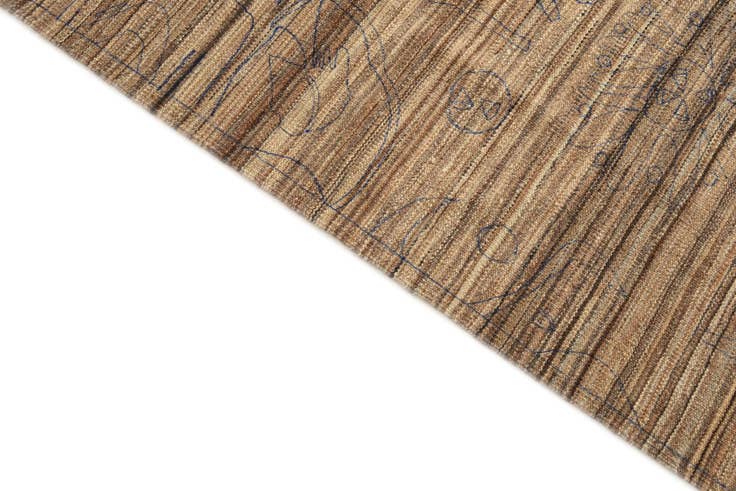 Detail image of 5' 10 x 7' 2 Hand Knotted Moroccan Wool Rug