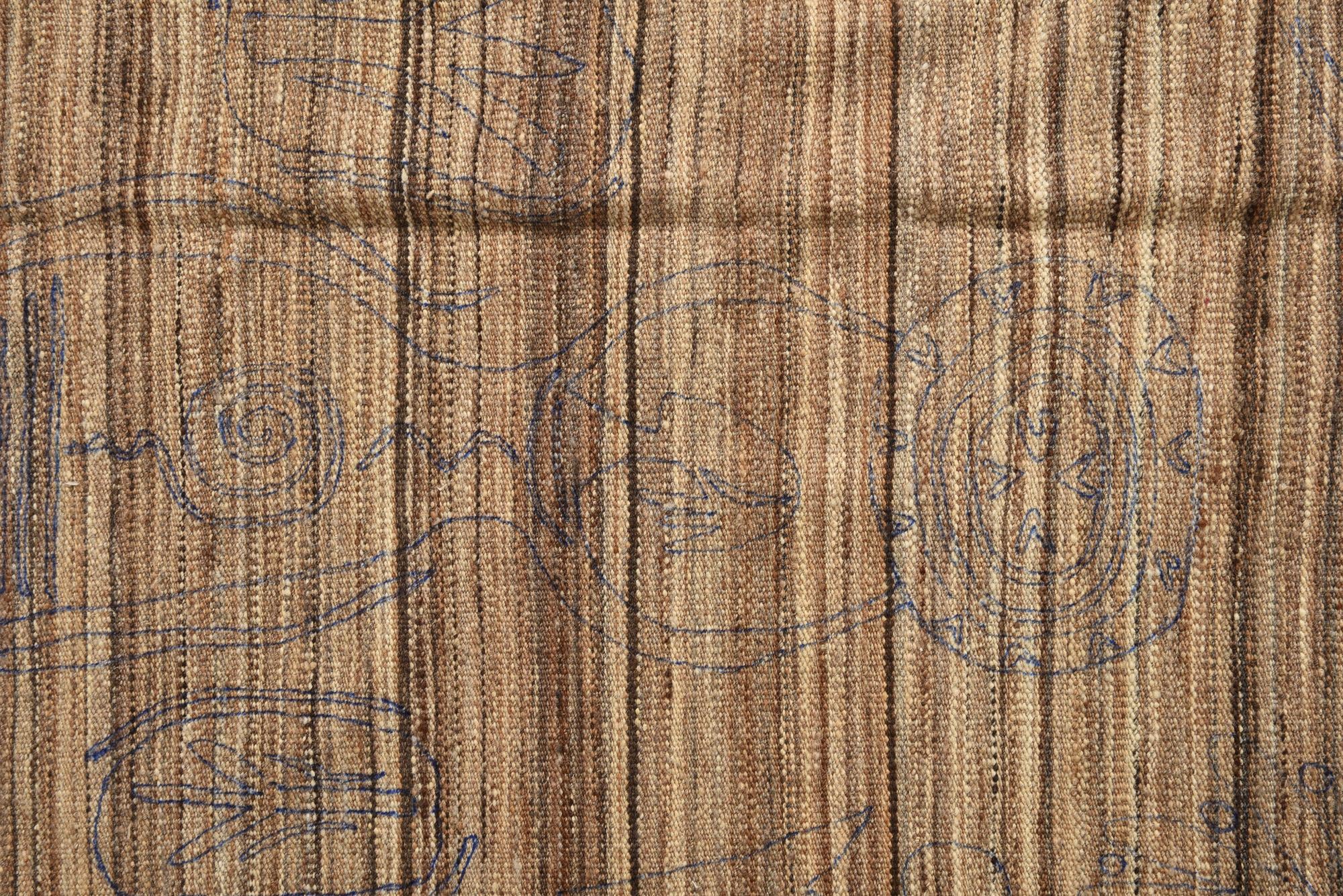 5' 10 x 7' 2 Hand Knotted Moroccan Wool Rug