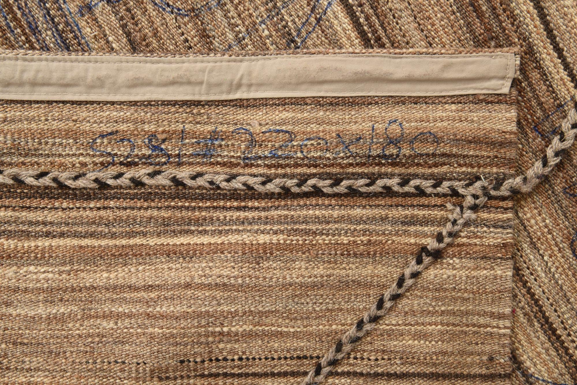 5' 10 x 7' 2 Hand Knotted Moroccan Wool Rug