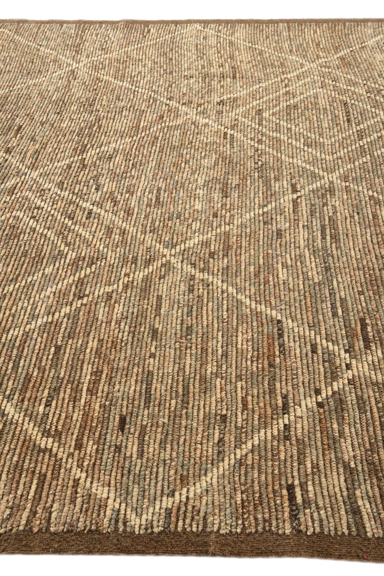 8' 5 x 10' 6 Hand Knotted Moroccan Wool Rug