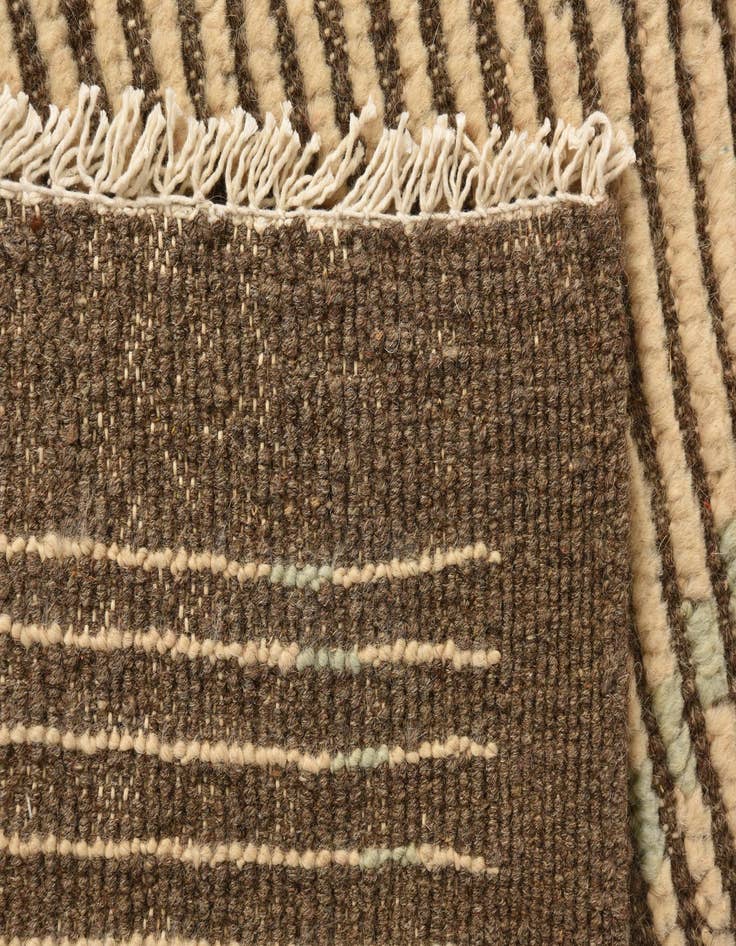 Detail image of 8' 5 x 10' 10  Hand Knotted Moroccan Wool Rug