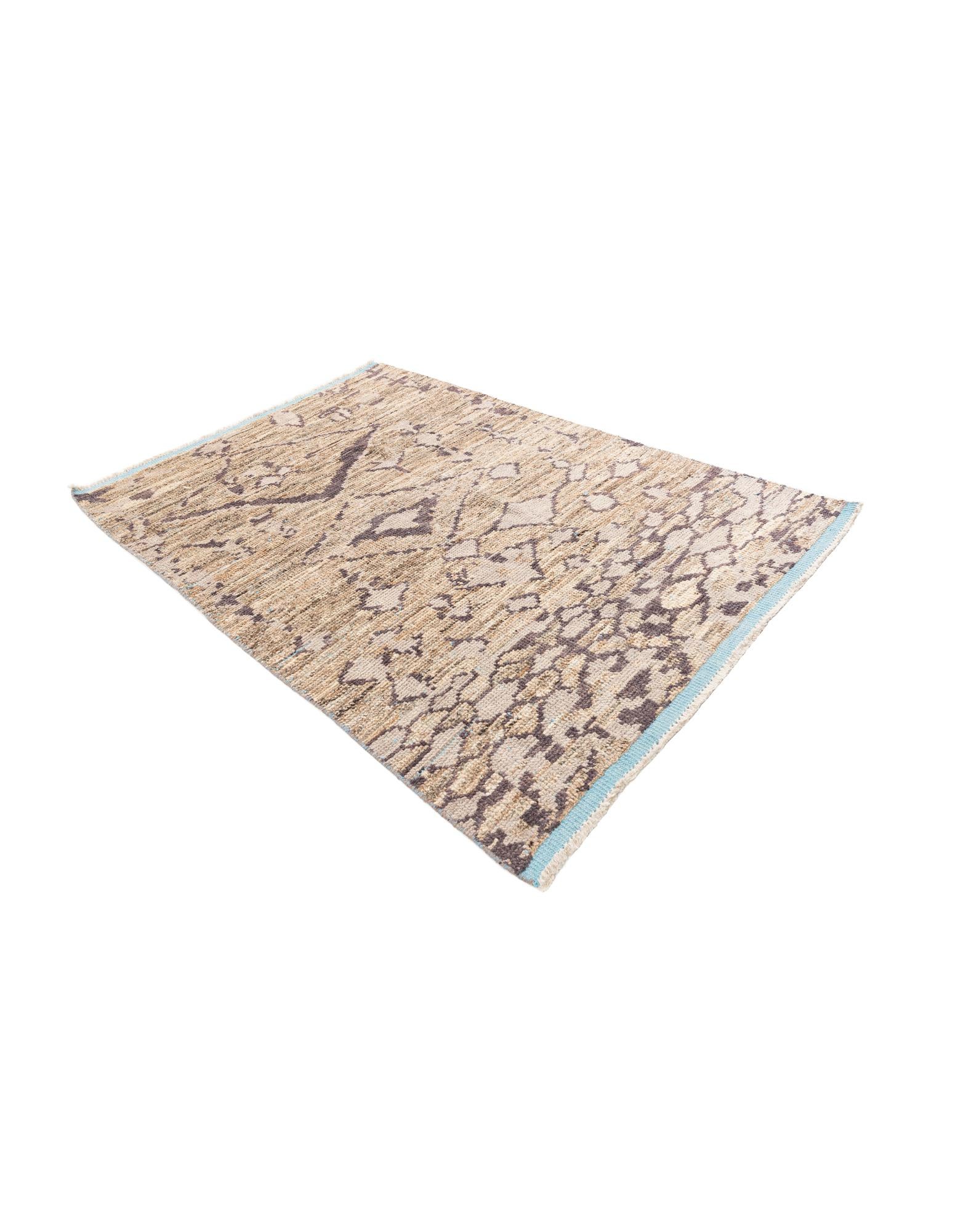 5' x 7' 5 Hand Knotted Moroccan Wool Rug