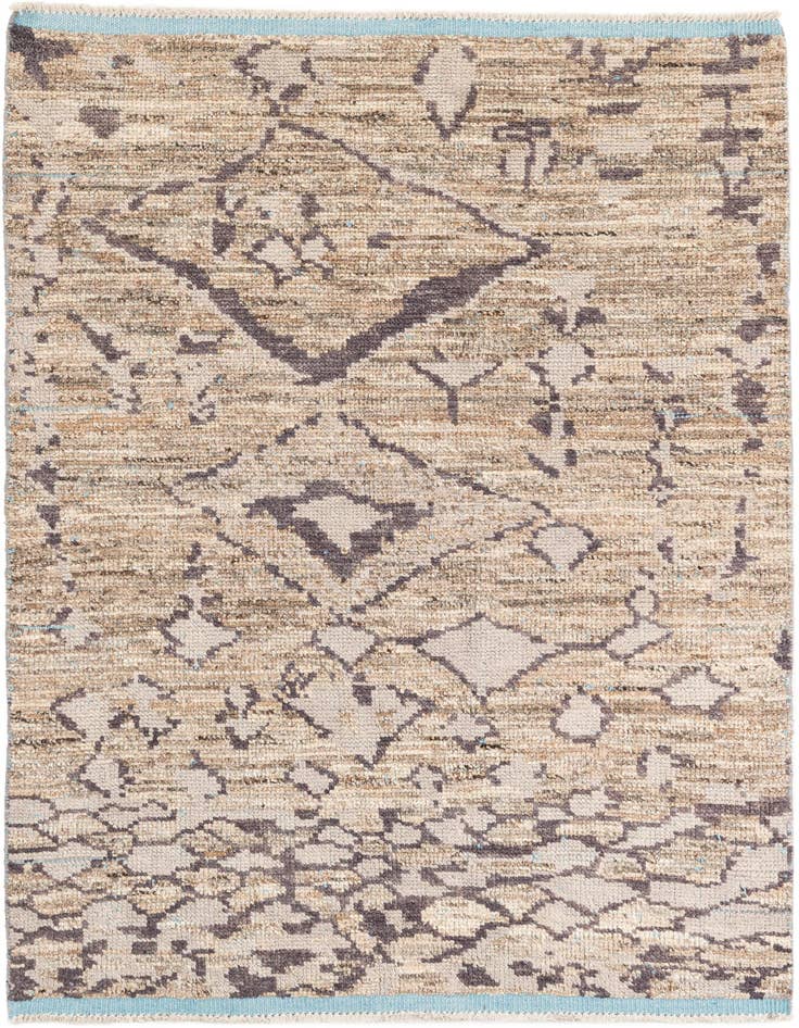 Detail image of 5' x 7' 5 Hand Knotted Moroccan Wool Rug