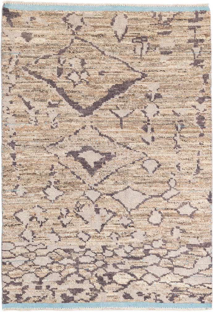 5' x 7' 5 Hand Knotted Moroccan Wool Rug