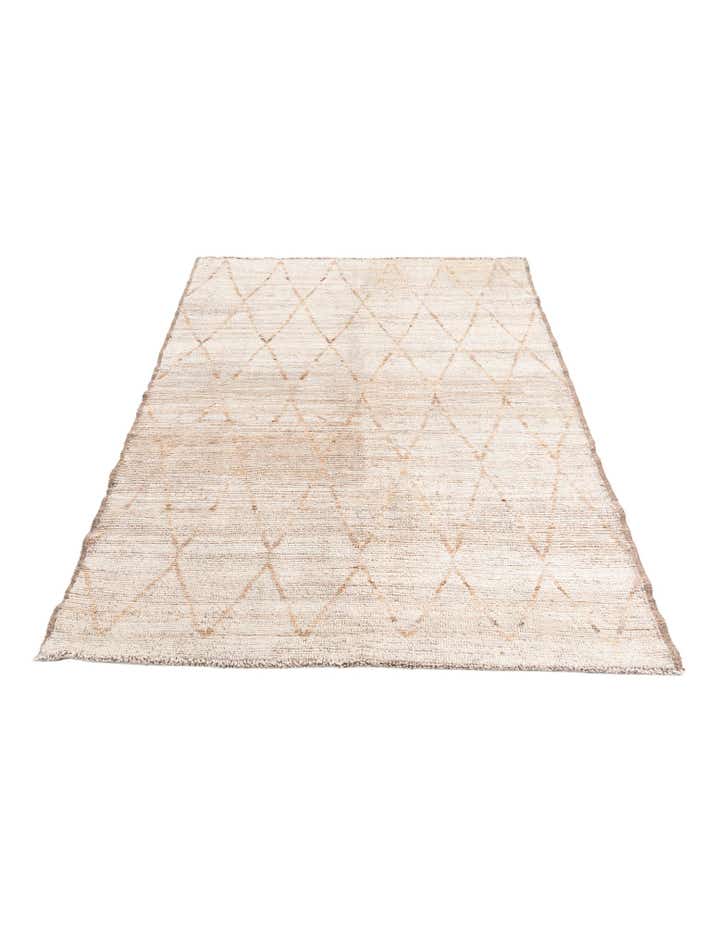 5' 6 x 6' 10 Hand Knotted Moroccan Wool Rug