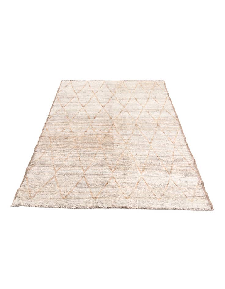 Detail image of 5' 6 x 6' 10 Hand Knotted Moroccan Wool Rug