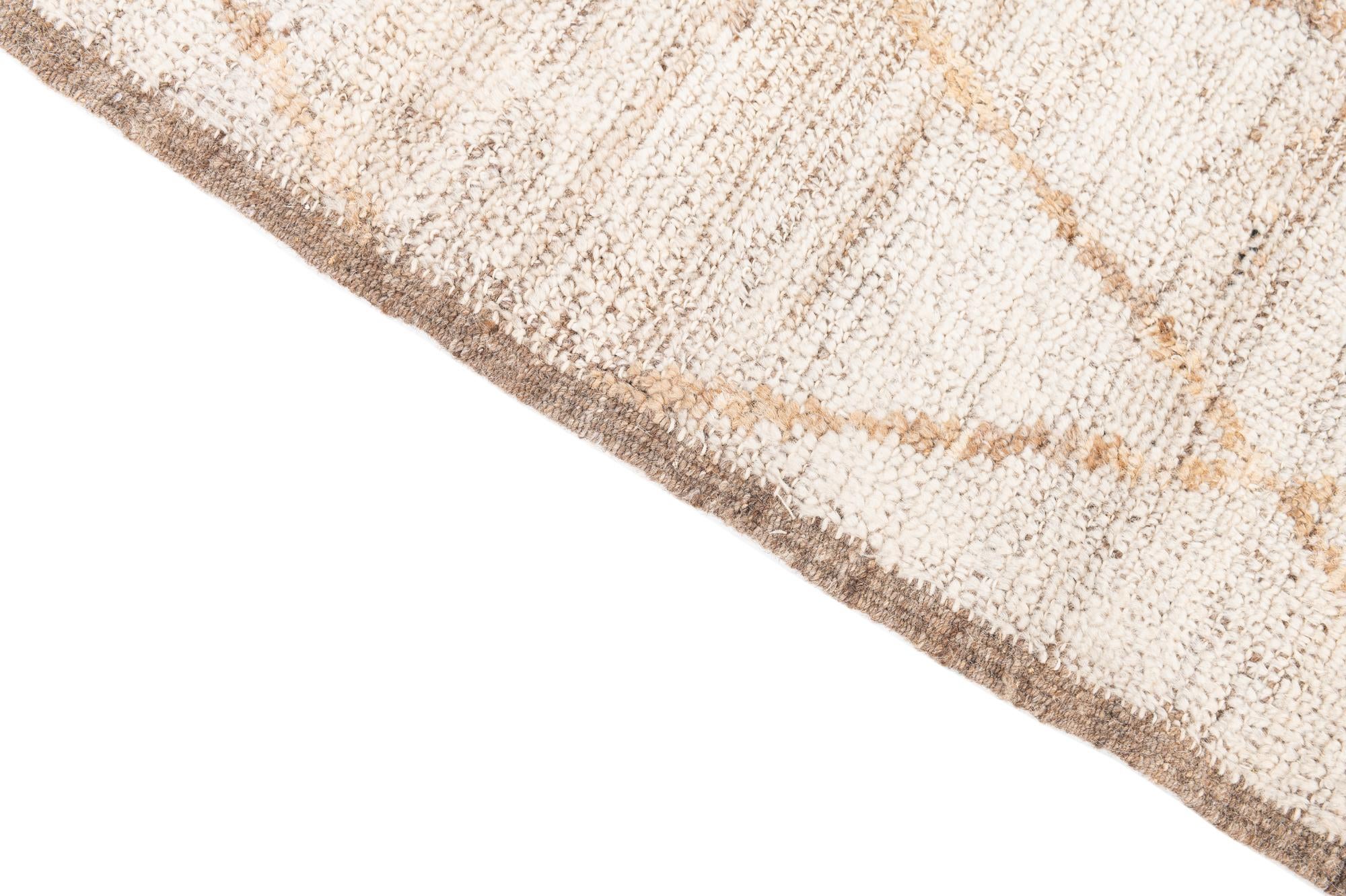 5' 6 x 6' 10 Hand Knotted Moroccan Wool Rug