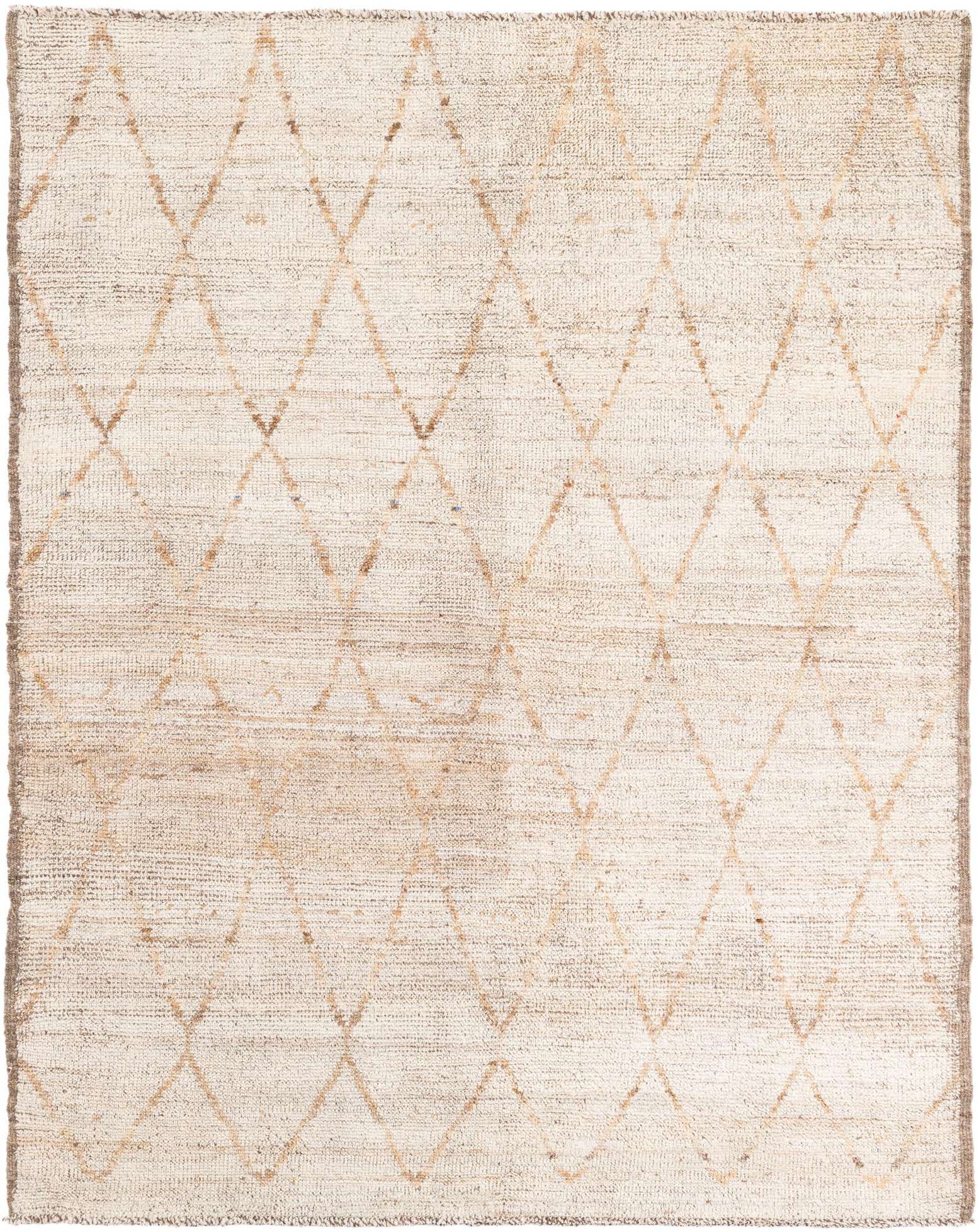 5' 6 x 6' 10 Hand Knotted Moroccan Wool Rug