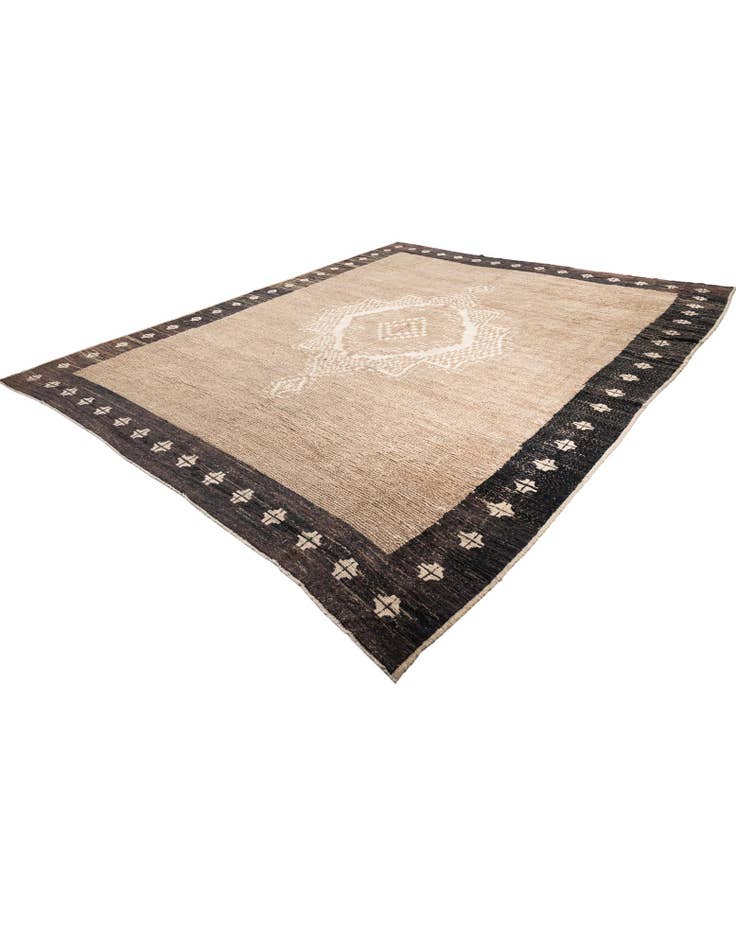 Detail image of 12' 8 x 15'  Hand Knotted Moroccan Wool Rug