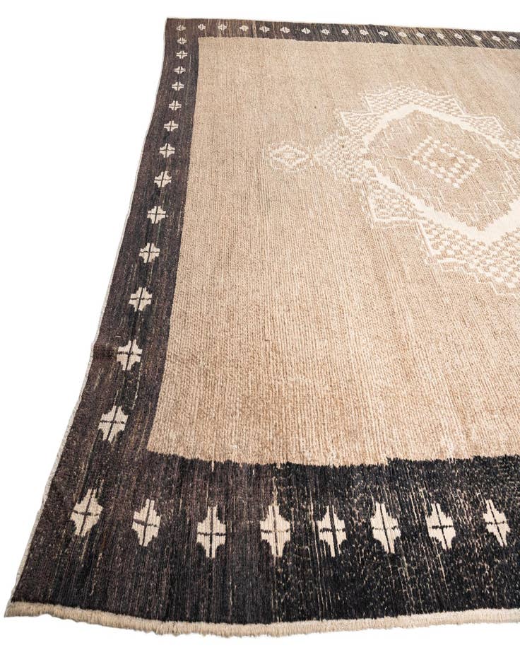 Detail image of 12' 8 x 15'  Hand Knotted Moroccan Wool Rug