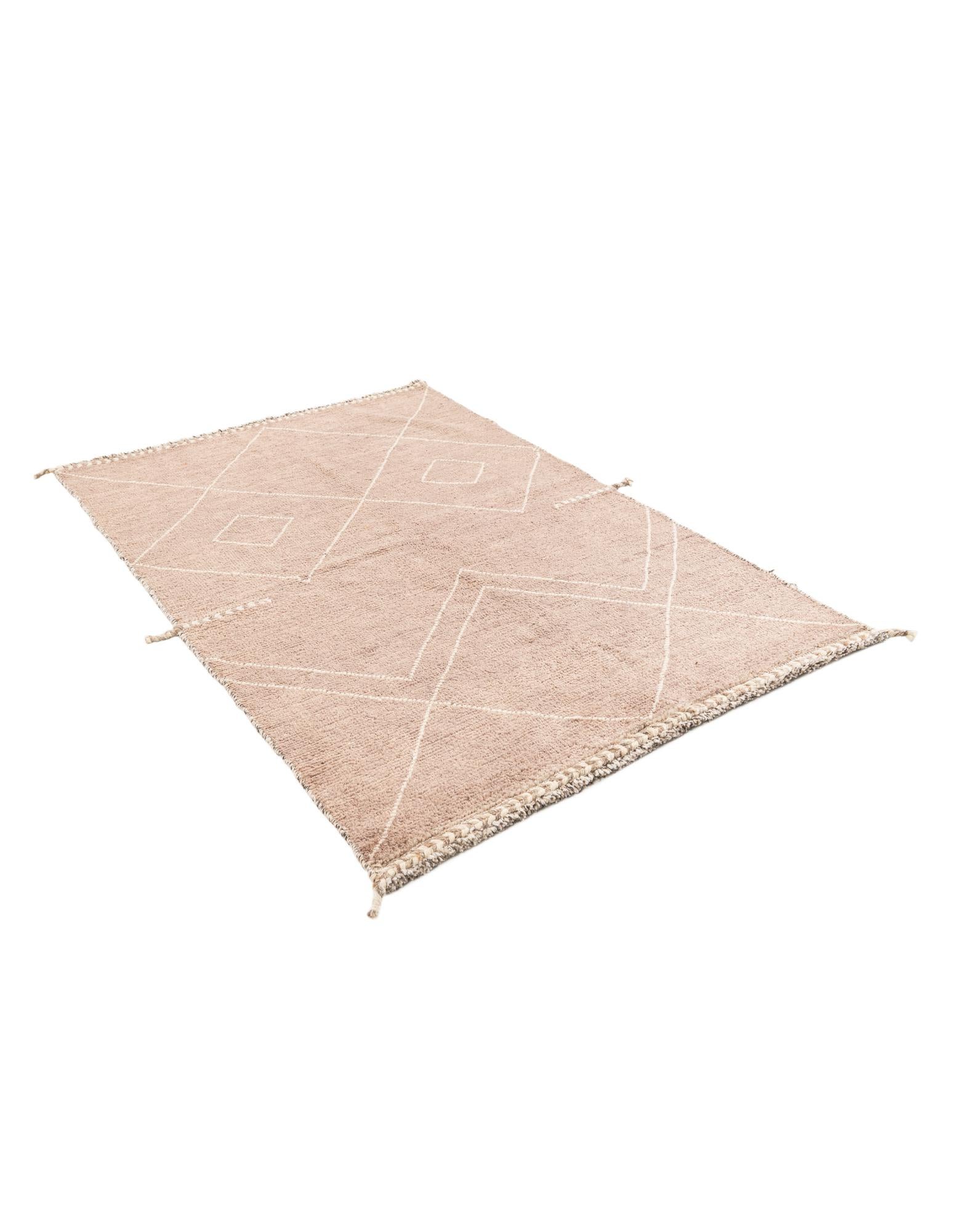 4' 2 x 6' 1 Hand Knotted Moroccan Wool Rug