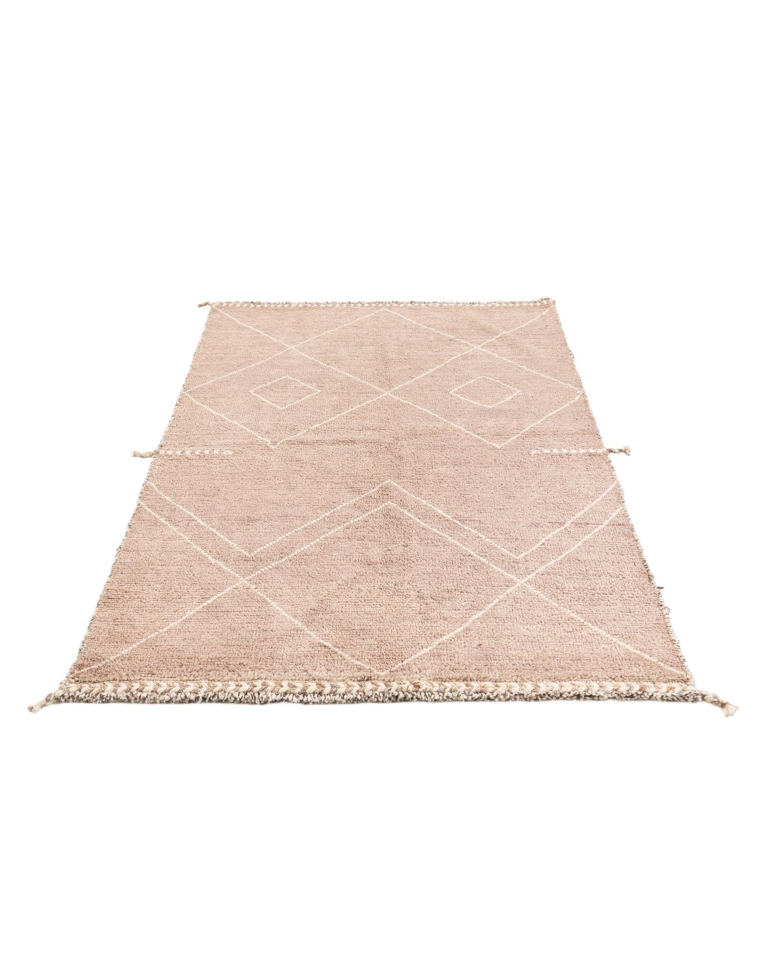 4' 2 x 6' 1 Hand Knotted Moroccan Wool Rug