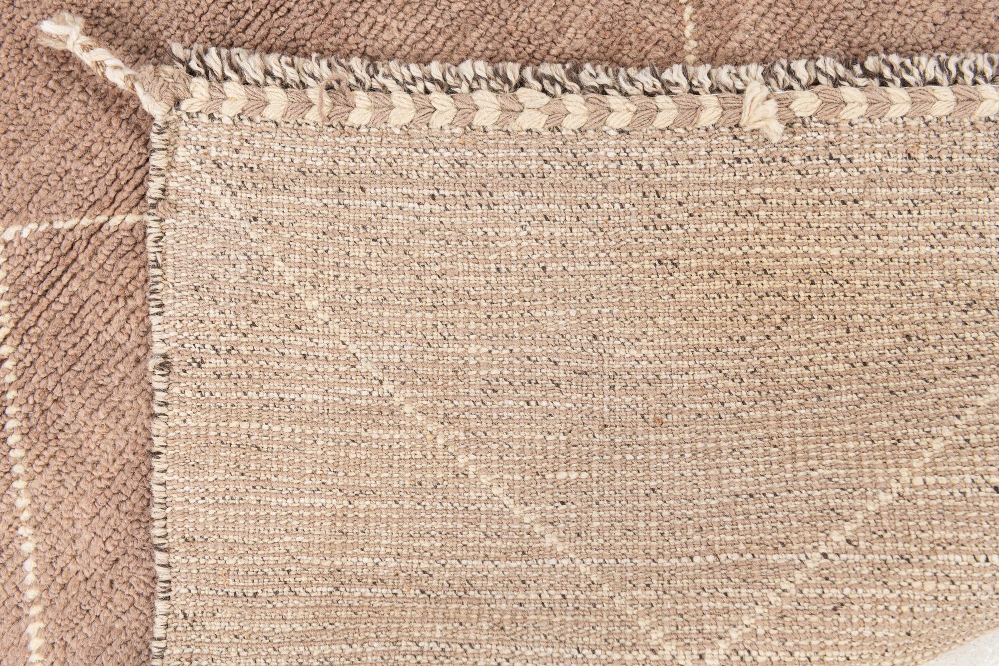 4' 2 x 6' 1 Hand Knotted Moroccan Wool Rug