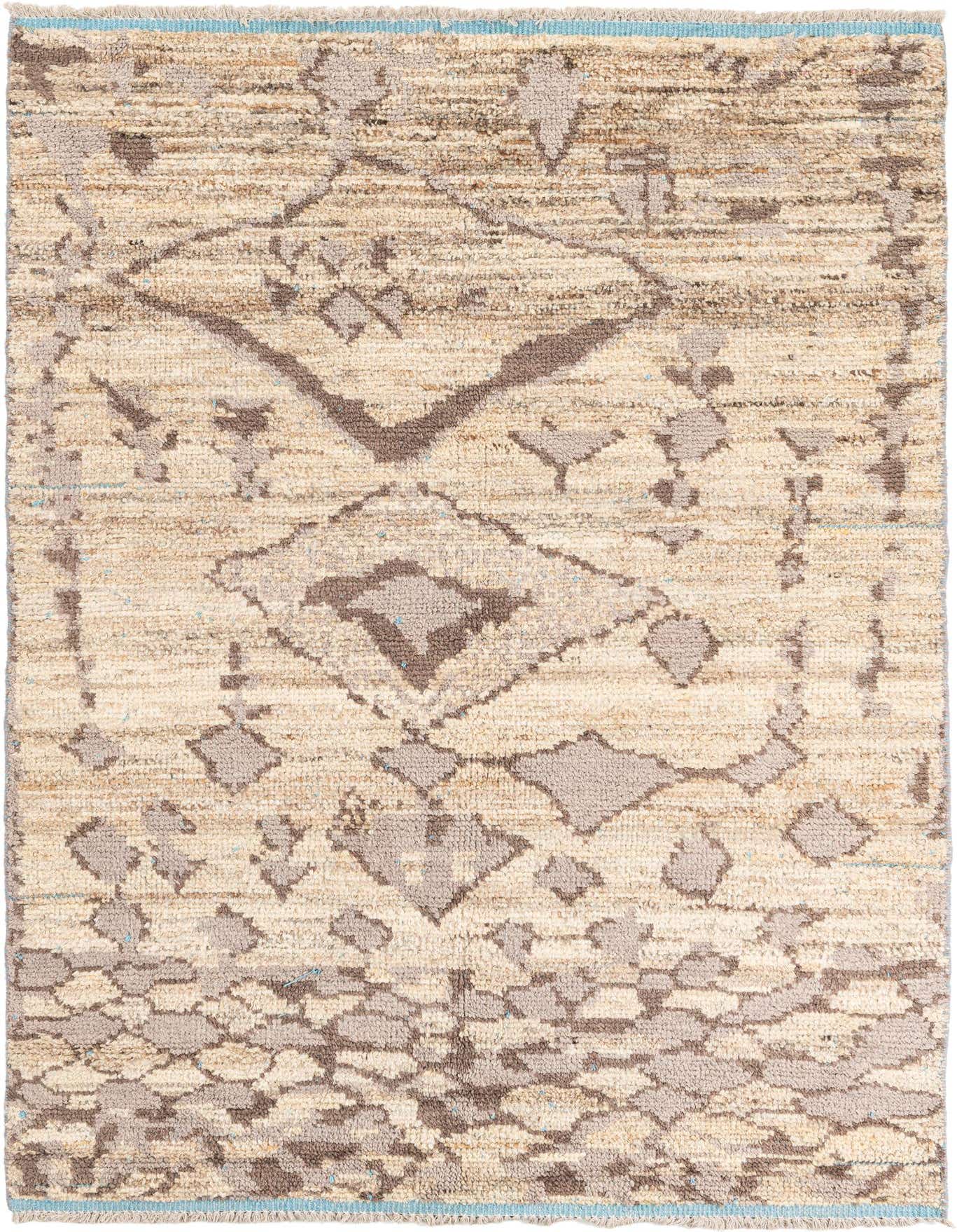 5' x 7' 1 Hand Knotted Moroccan Wool Rug