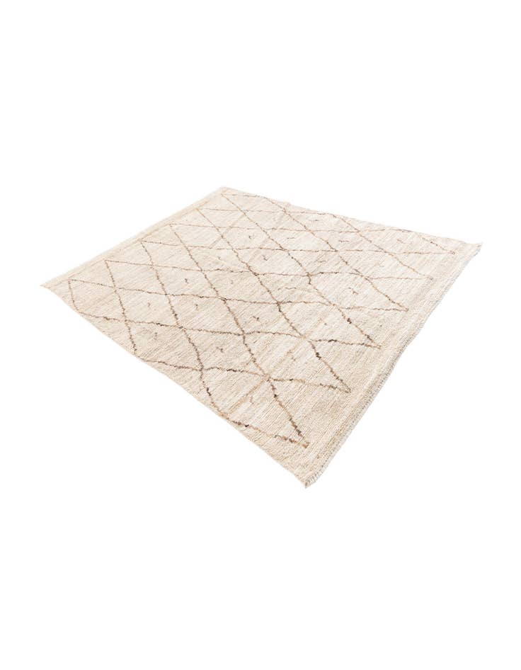 Detail image of 5' 3 x 6' 8 Hand Knotted Moroccan Wool Rug