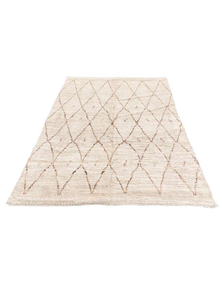 5' 3 x 6' 8 Hand Knotted Moroccan Wool Rug