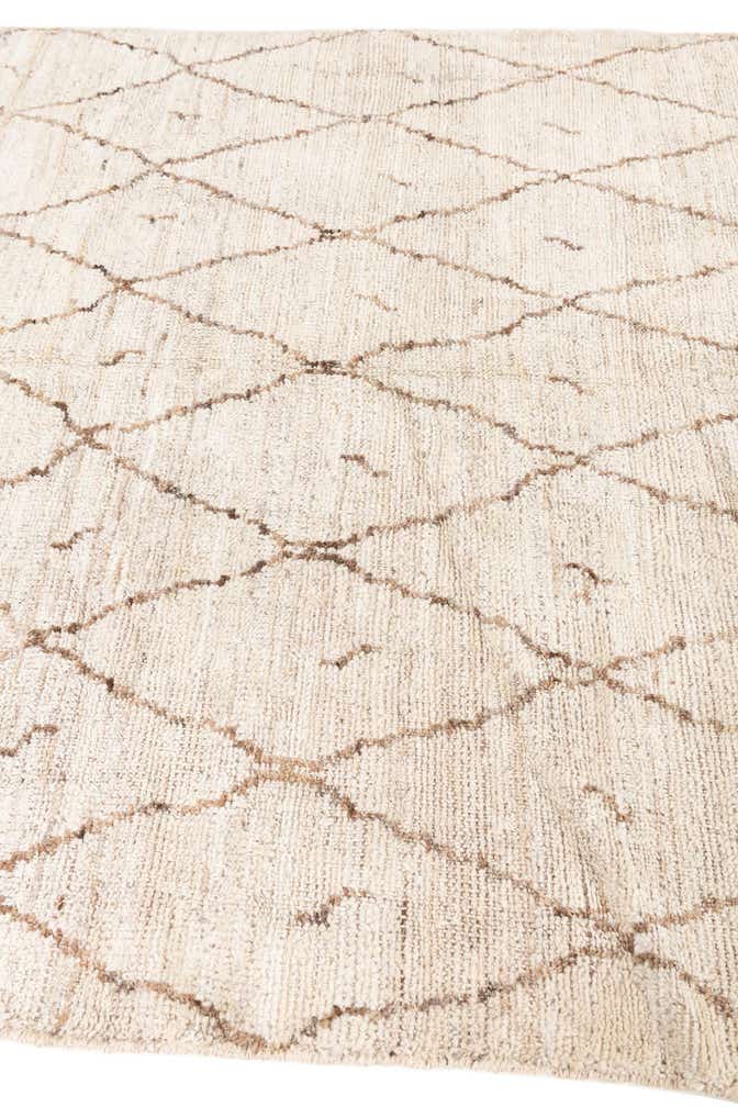 5' 3 x 6' 8 Hand Knotted Moroccan Wool Rug