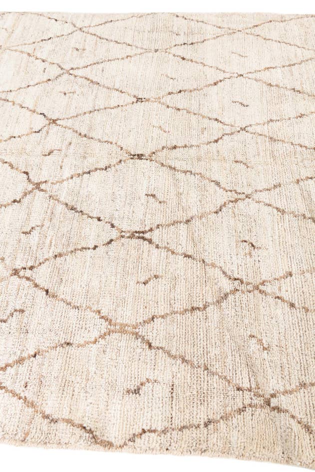 Detail image of 5' 3 x 6' 8 Hand Knotted Moroccan Wool Rug