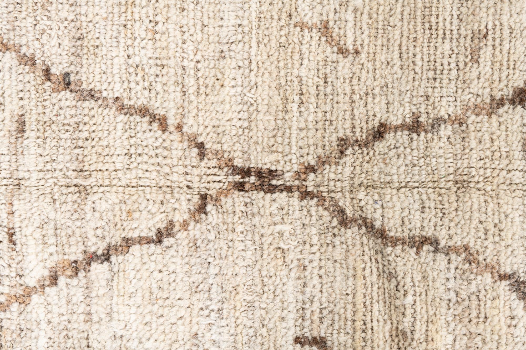 5' 3 x 6' 8 Hand Knotted Moroccan Wool Rug