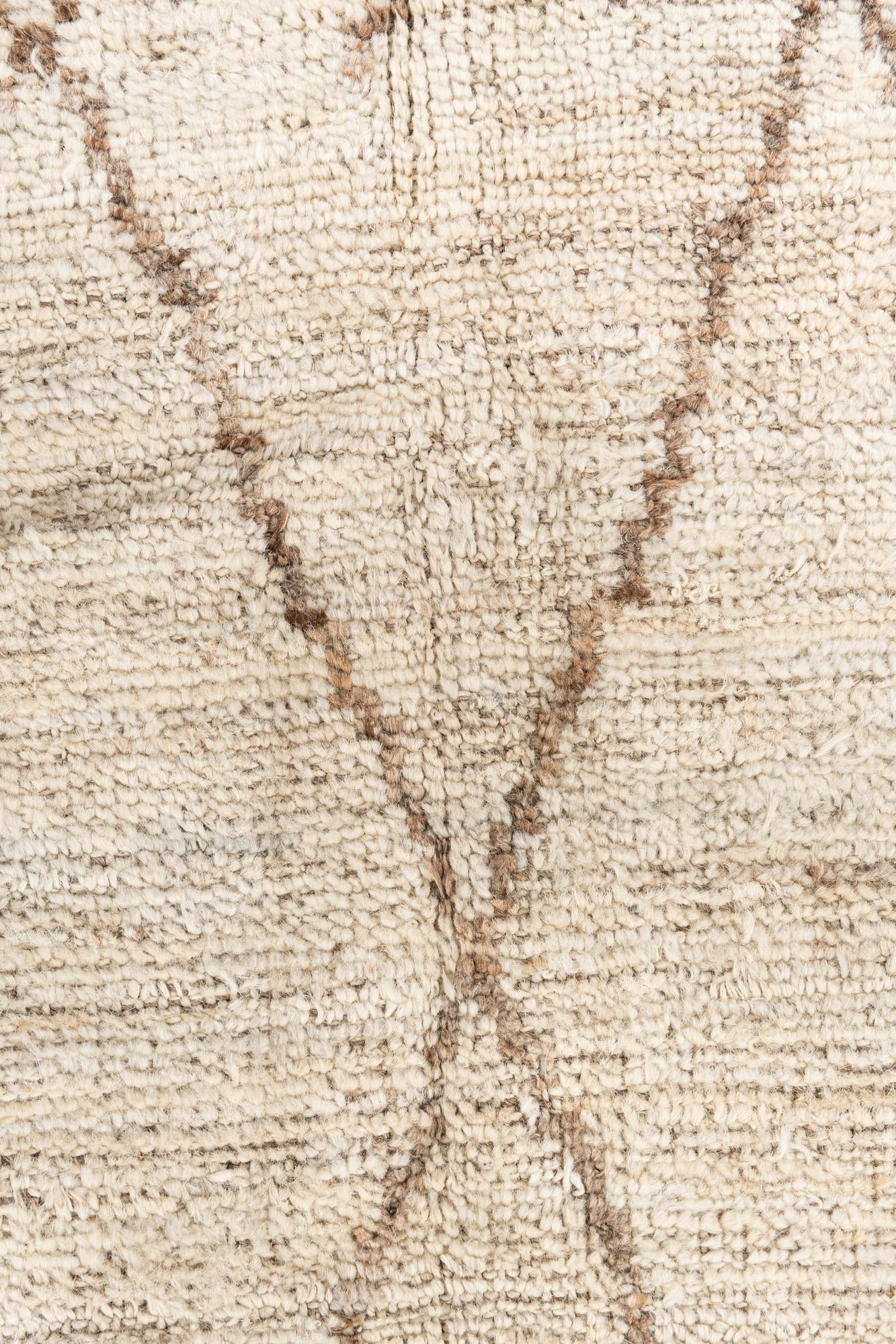 5' 3 x 6' 8 Hand Knotted Moroccan Wool Rug