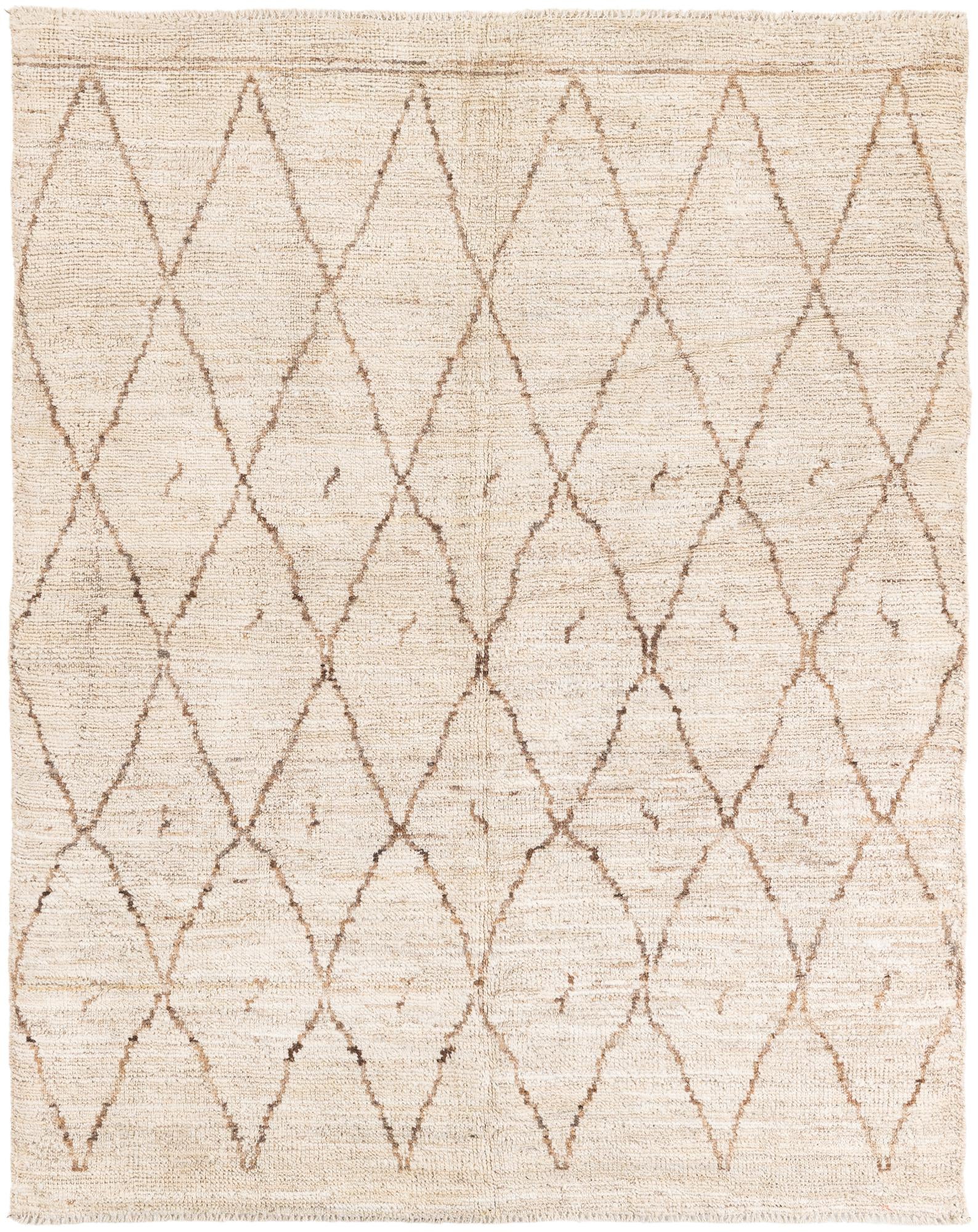 5' 3 x 6' 8 Hand Knotted Moroccan Wool Rug
